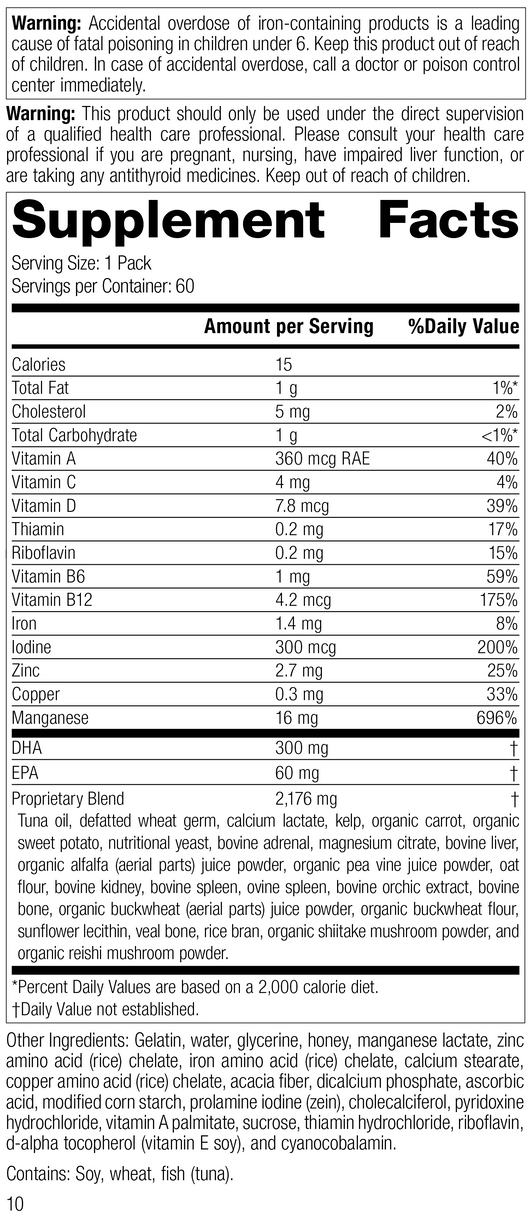 Daily Fundamentals - General Health, Rev 09 Supplement Facts