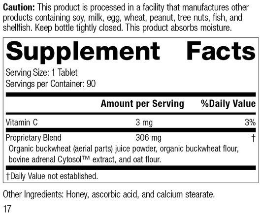 Cyruta® Plus, 90 Tablets, Rev 17 Supplement Facts