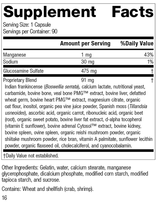 Glucosamine Synergy®, 90 Capsules, Rev 16 Supplement Facts