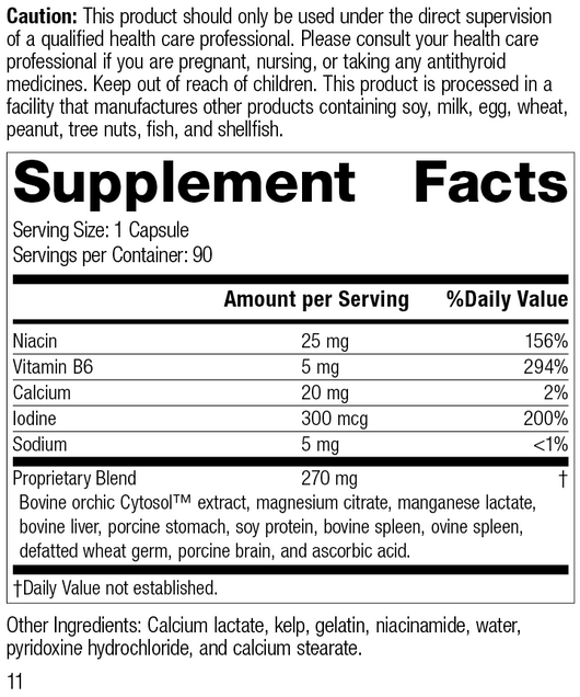 Min-Chex®, 90 Capsules, Rev 11 Supplement Facts