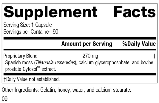 Prost-X™, 90 Capsules, Rev 09 Supplement Facts