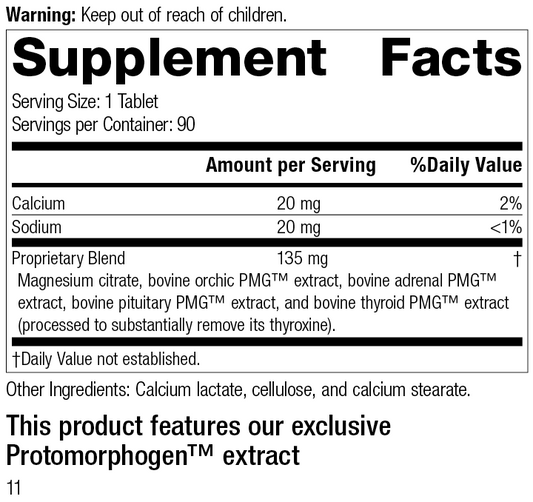 Symplex® M, 90 Tablets, Rev 10 Supplement Facts