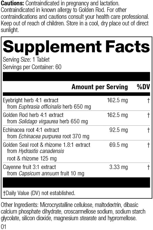 Rev 01 Supplement Facts Image