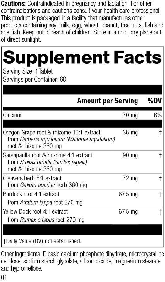 supplement fact label