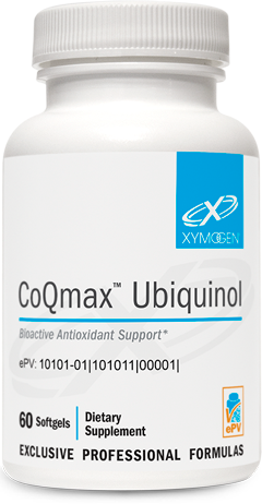 CoQmax™ Ubiquinol 60 Softgels.