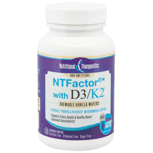 NTFactor® with D3/K2 Chewable Wafer Vanilla 30 Wafers.