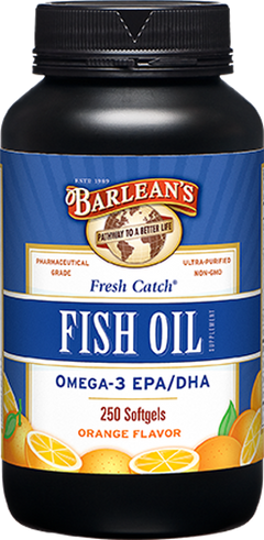Fresh Catch Fish Oil Orange Flavor 250 Softgels