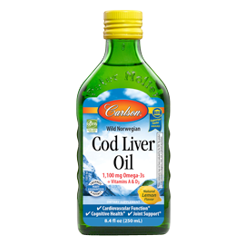 Cod Liver Oil Lemon Flavor 8.4 oz.