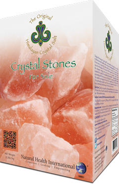 Original Himalayan Crystal Salt® Crystal Stones 1 kg.