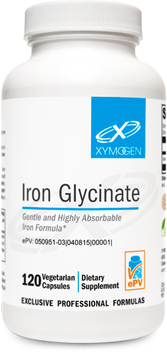 Iron Glycinate 120 Capsules.