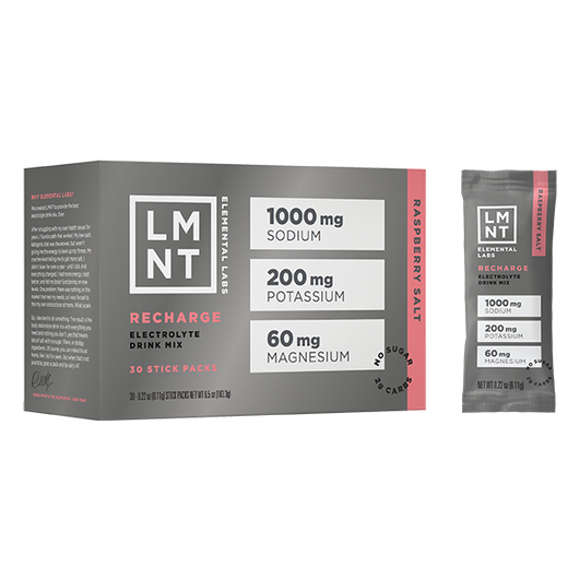 LMNT Recharge – Raspberry Salt 30 Servings.