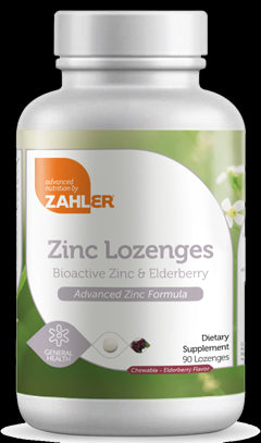 Zinc Lozenges Elderberry Flavor 90 Lozenges.