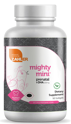 Mighty Mini Prenatal+DHA 90 Softgels.