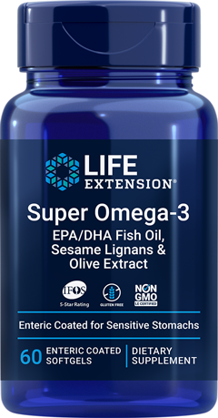 Super Omega-3 EPA/DHA Fish Oil 60 Softgels.