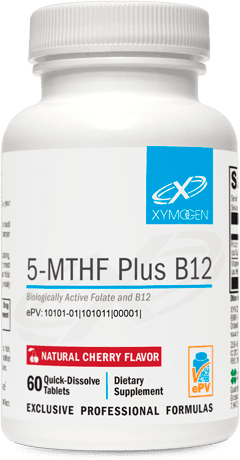 5-MTHF Plus B12 Cherry 60 Tablets.