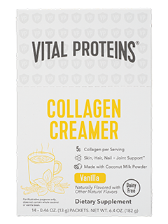 Collagen Creamer Vanilla 14 Servings.