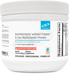 ActivNutrients® without Copper & Iron Multivitamin Powder Fruit Punch 60 Servings.