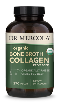 Organic Collagen from Grass Fed Beef Bone Broth 270 Tablets.