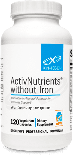 ActivNutrients® without Iron 120 Capsules.