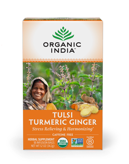 Tulsi Turmeric Ginger 18 Bags.