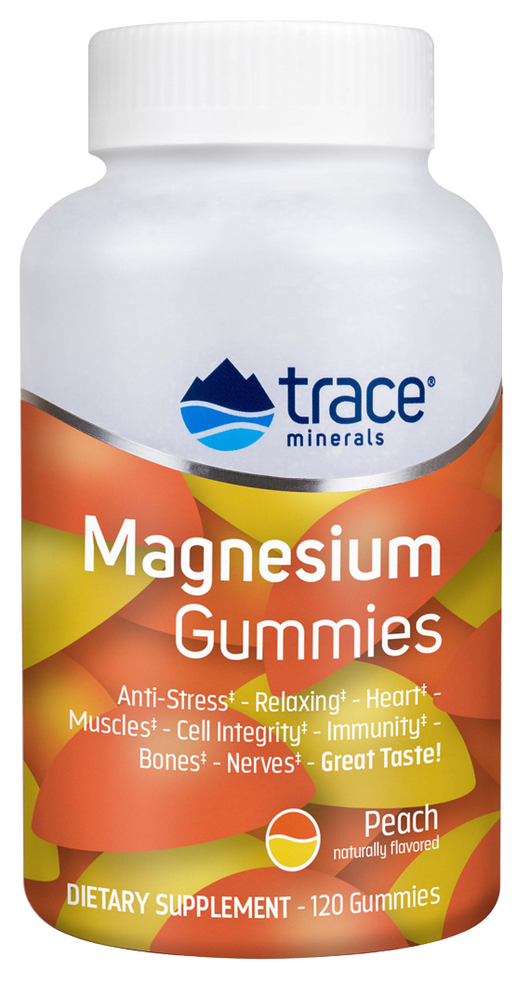 Magnesium Gummies Peach 120 Gummies.