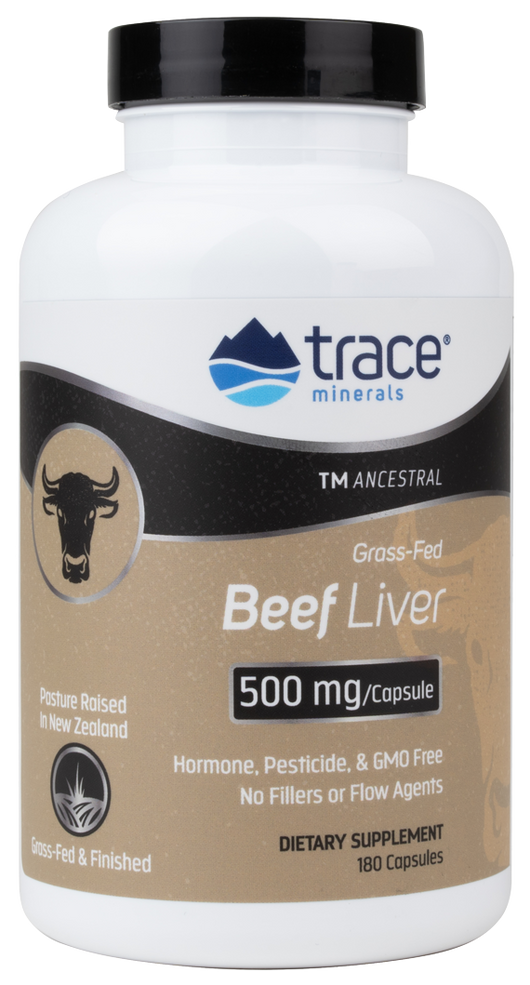 Beef Liver 500 mg 180 Capsules.