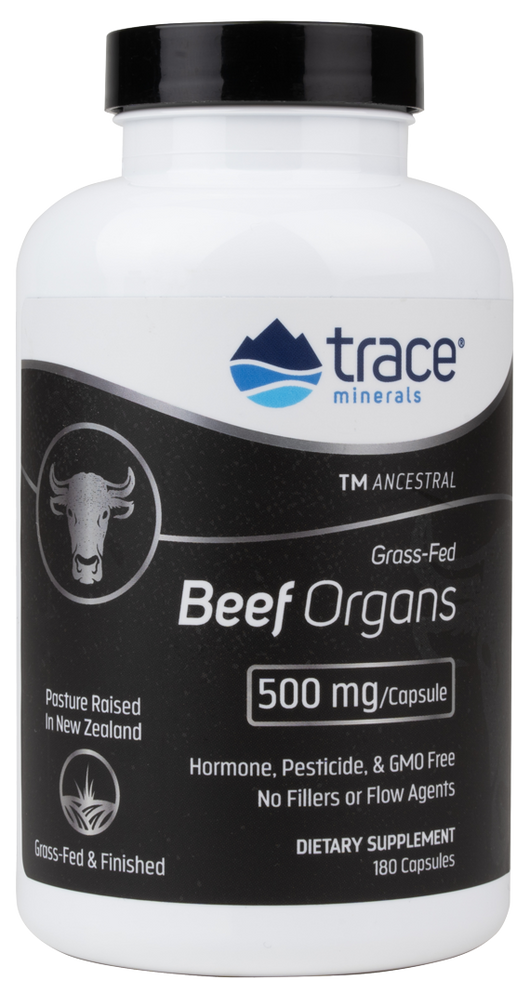 Beef Organs 500 mg 180 Capsules.