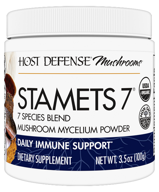 Stamets 7® Mushroom Mycelium Powder 66 Servings.