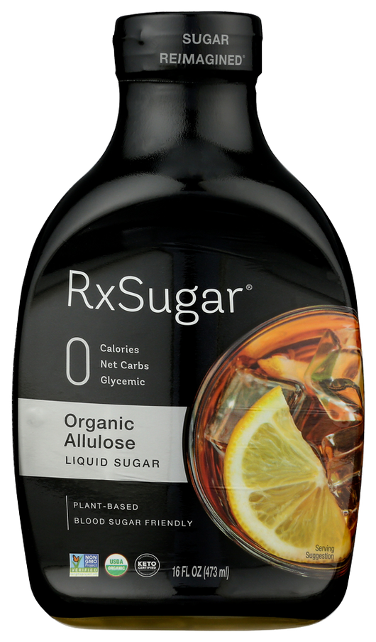 RxSugar® Organic Allulose Liquid Sugar 16 fl oz.