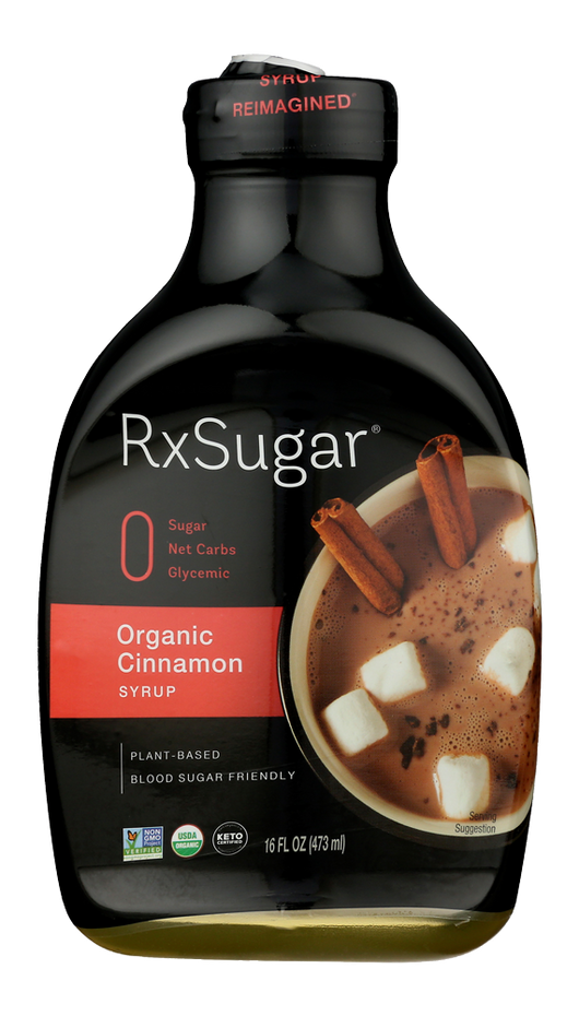 RxSugar® Organic Cinnamon Syrup 16 fl oz.